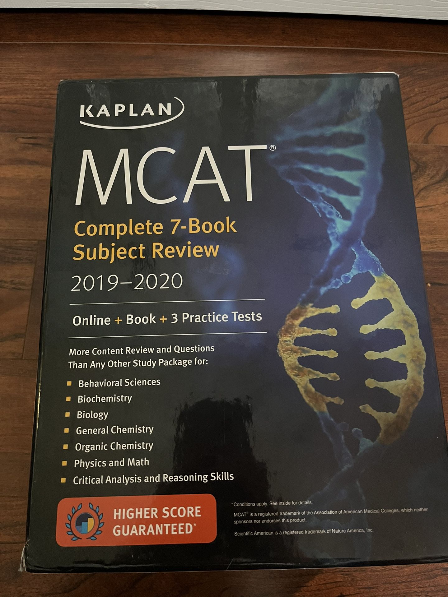 MCAT Kaplan Study Books