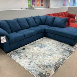 Darcy Blue LAF Sectional