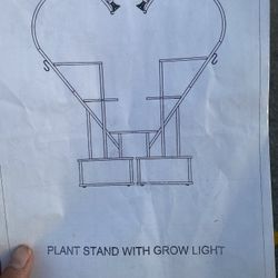 Plant Stand With Grow Lights In Box (entire Stand Still In Box Needs Put Together!)
