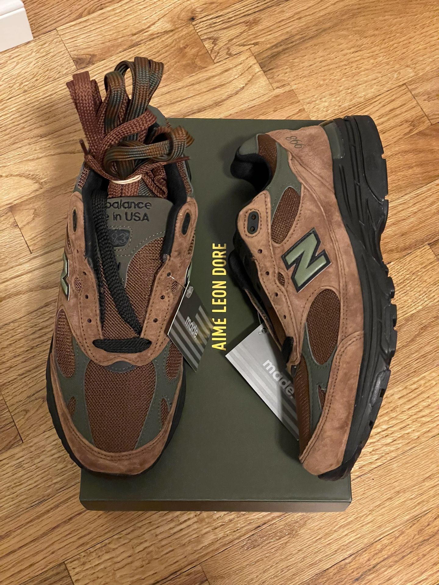 New Balance 993 Aime Leon Dore - Beef And Broccoli size 9