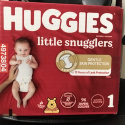 Huggies Little  Snugglers Size 1/96 Diapers 