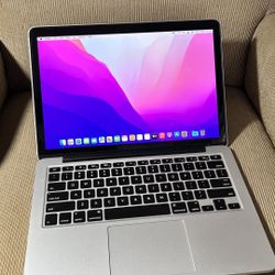 Apple MacBook Pro 13” Retina I5/8GB/256GB SSD $220