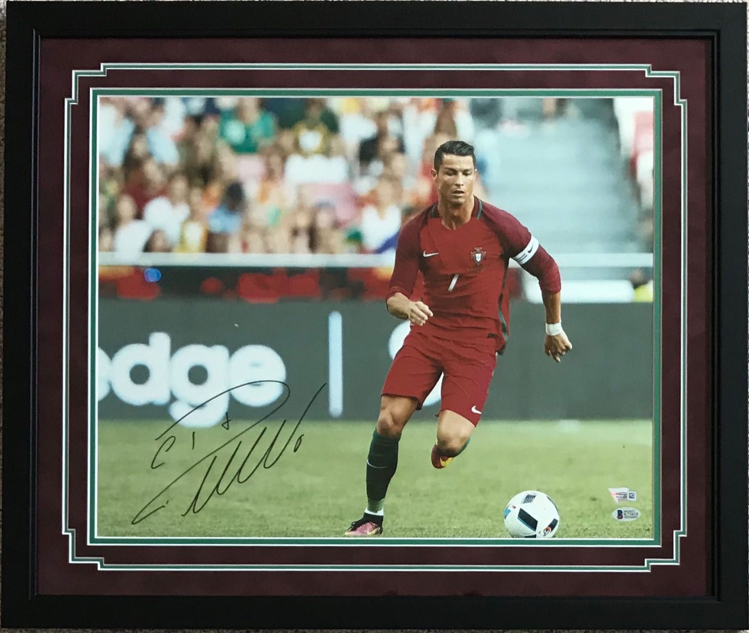 Critiano Ronaldo Signed 16x20 Photo Framed Fanatics 