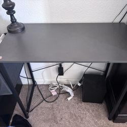 Black Desk With Chair
