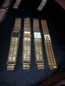 Cool casual watches gold plated