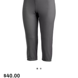 Grey Mizuno Softball Pants 