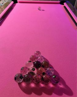 Action Glitter Ball Set for Pool table! READ Description