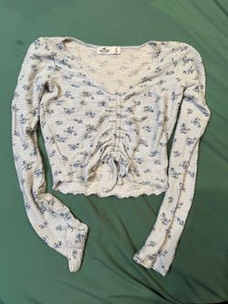 Female Long Sleeve Crop Top XS