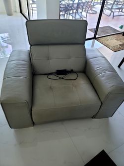 Reclinable de cuero