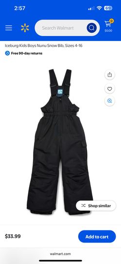 Iceburg Kids Boys Nunu Snow Bib