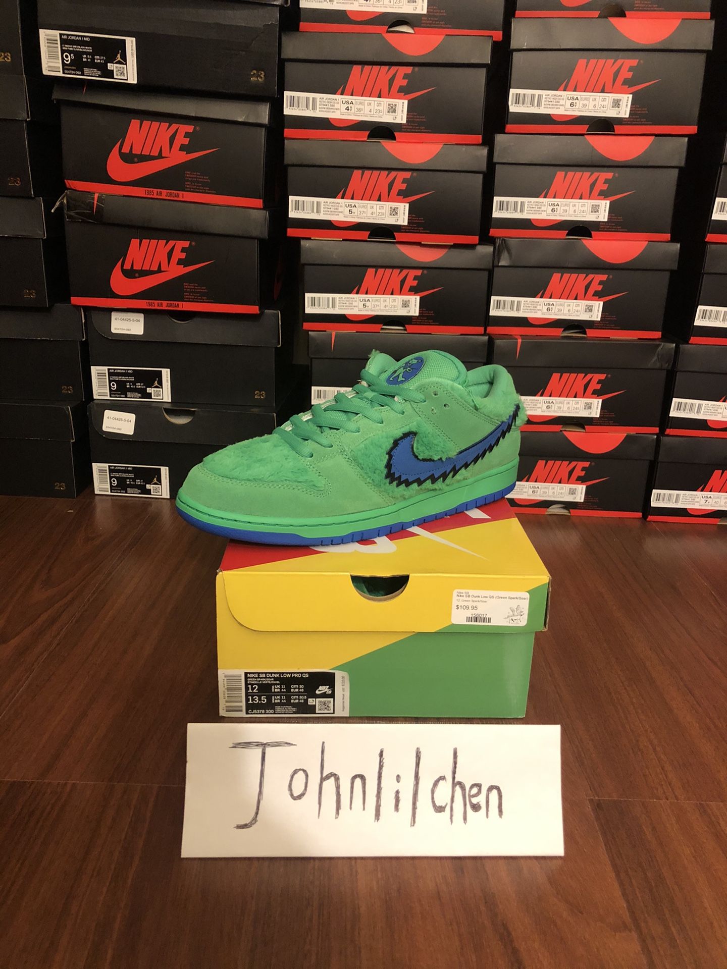 Nike SB dunk low grateful dead bears (green)