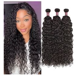 Water Wave Hair Bundles Natural Black 14 16 18 New