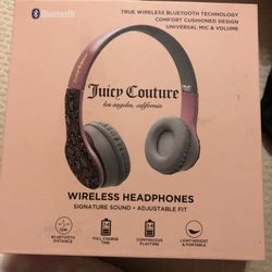 Brand New Juicy Couture Wireless Headphones 