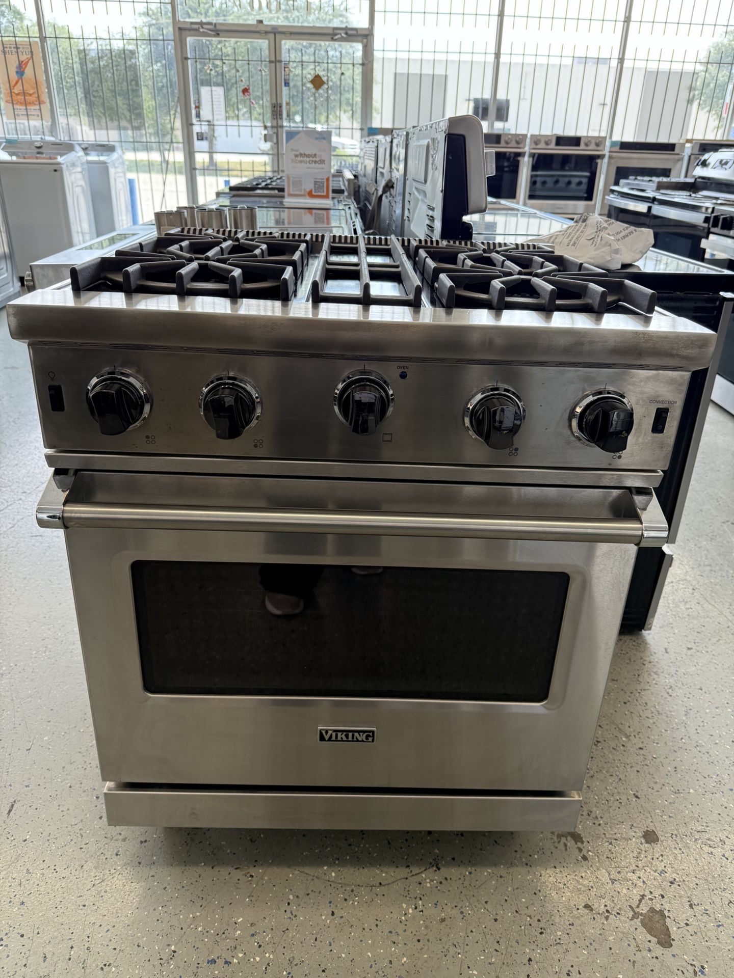 30" Viking gas stove