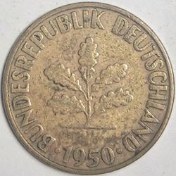 1950 G Germany 10 Pfennig