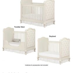 Bertini Tinsley 3-in-1 Upholstered Crib