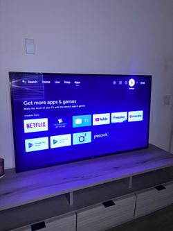 65” Philips Smart TV – Works Great (Blue Tint)