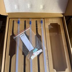 Bamboo 5-in-1 Ziplock Bag Organizer and Foil Dispenser