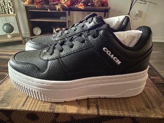 Black coach platform shoes