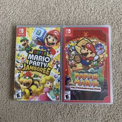 Brand NEW Sealed Nintendo Switch Games Mario Party Jamboree/Paper Mario Thousand Year Door