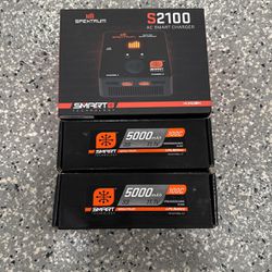 Rc Smart Charger And Batteries Brand New 