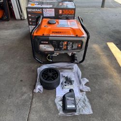 Generac 4500 / 3600-Watt Gasoline Powered Recoil Start Portable Generator with COSense - GP3600