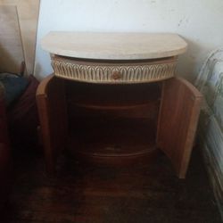 End Table Marble Top 
