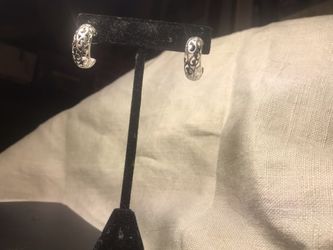 Silver earrings