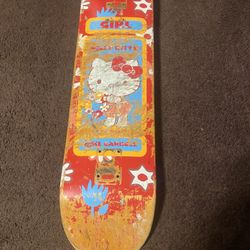 Girl Brand Skateboard Deck 8” Mike Carrol Hello Kitty