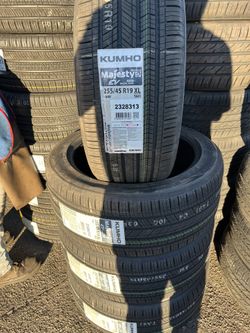 255/45/19 Kumho  #4 New Tires Mount & Balance // Set De 4 Llantas Nuevas Instaladas Y Balanceadas