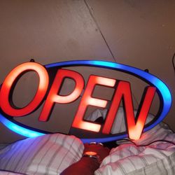 Large  LED Open Sign  4 Different Modes