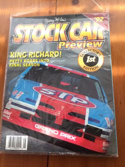 Stock Car Preview 1992 Vintage magazine Richard Petty Collectors 1st Editon in package