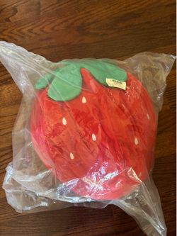 Jumbo Red Strawberry Plush / Pillow / Cushion