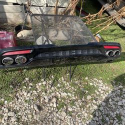 Spoiler additive diffuser bumper rear kia stinger gt 18r