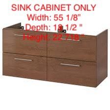 BRAN NEW IKEA GODMORGON 4 DRAWER SINK CABINET Brown stained ash effect