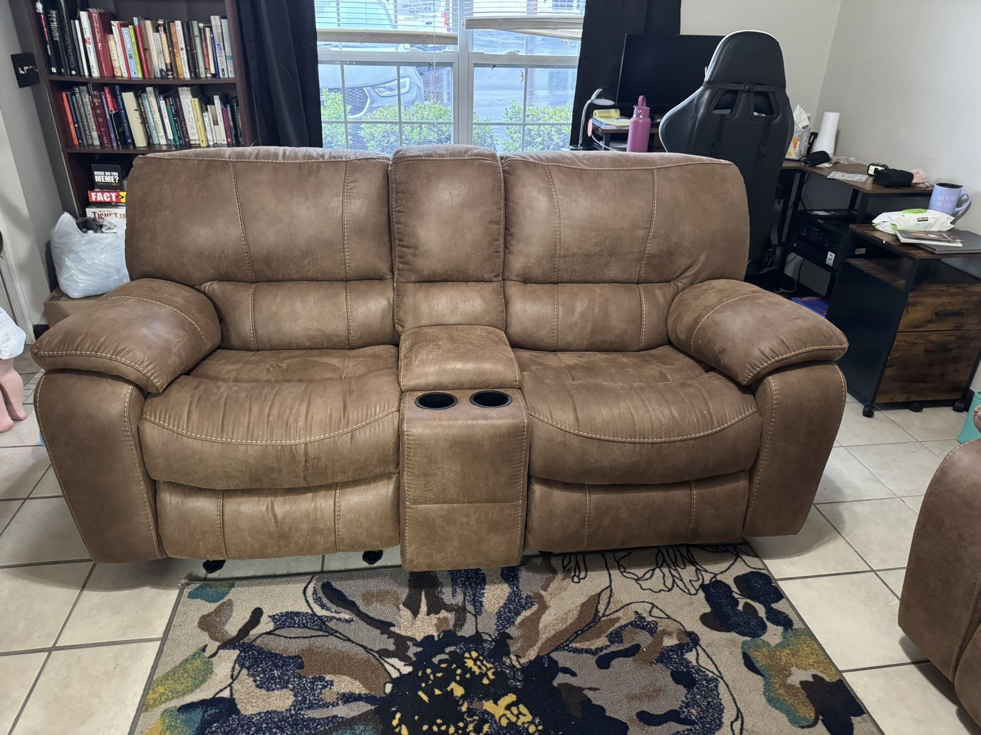 Brown Reclining Couch  