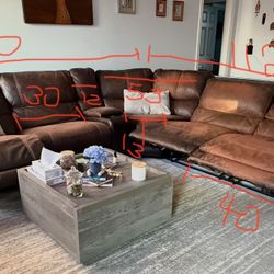 Sofa con reclinadores eléctricos / Solid Wood Beautiful sectional