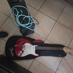 Squire Guitar +two amps