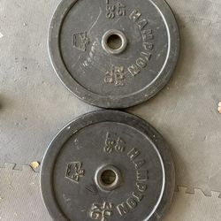 Rubber Coated 45lbs Olympic Weights