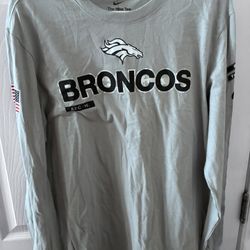 Brand New Broncos NFL T shirt Nike, Salute To Service, Medium