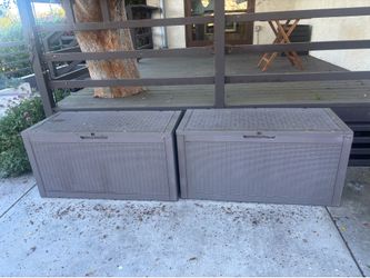 Outdoor storage container bins
