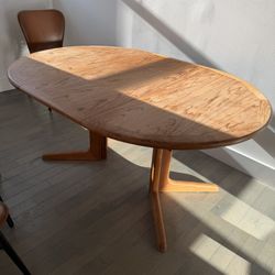 Copenhagen Dining Table + 4 Chairs – $500 (Set Only)