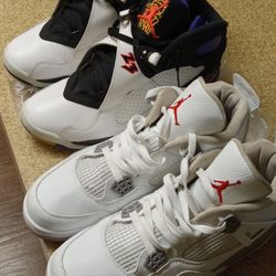 Air Jordan Retro 4s and Retro 8s (Size 10s)