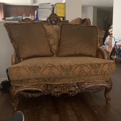 Plus Size Custom Chair With Matching Ottoman