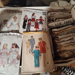 Assorted Box Of Kids Sewing Patterns 