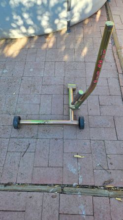 Motorcycle stands, wheel chock and tire changer