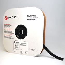 Velcro Brand Tape Strips - Hook, Black - 1in x 75ft
