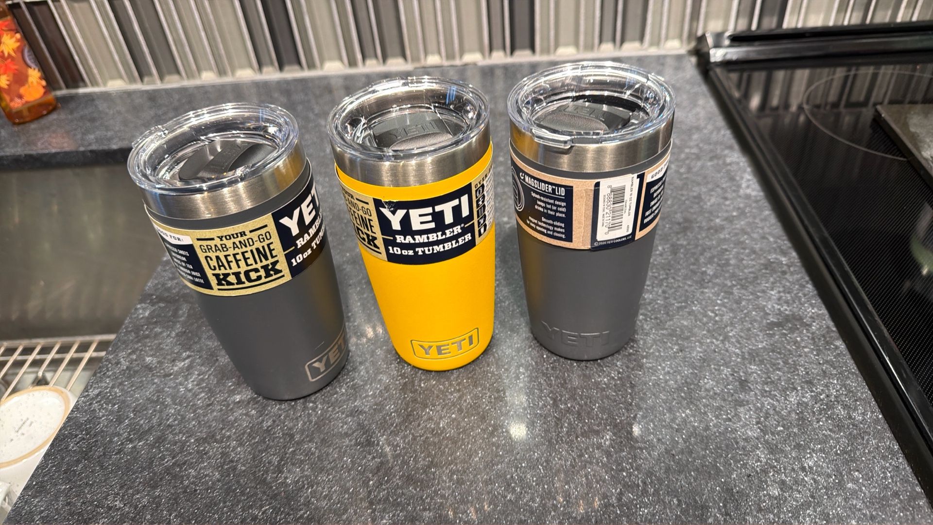 Yeti Set Of 3 10oz Tumbler With 1 Free blue $45