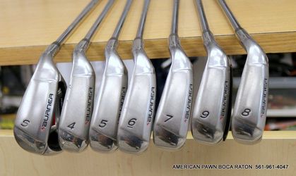 TaylorMade Burner SuperLaunch Iron Set 4-9, S Original Taylowmade 85m Steel Shaft S Flex Used