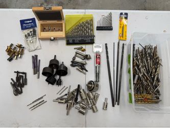 Drill Bit bundle (includes hole saws, counter sinks, plug cutters)